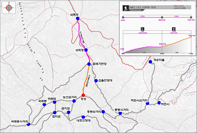 자굴산 등산로 7코스안내 이미지입니다.