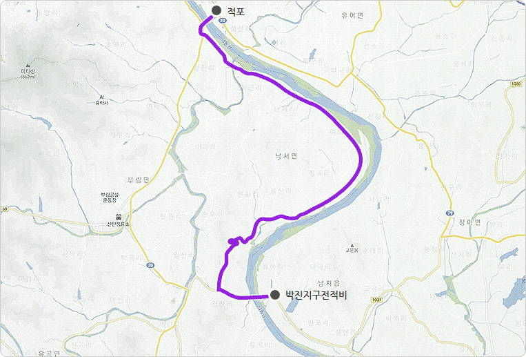 낙동강 자전거길 코스안내 이미지입니다.