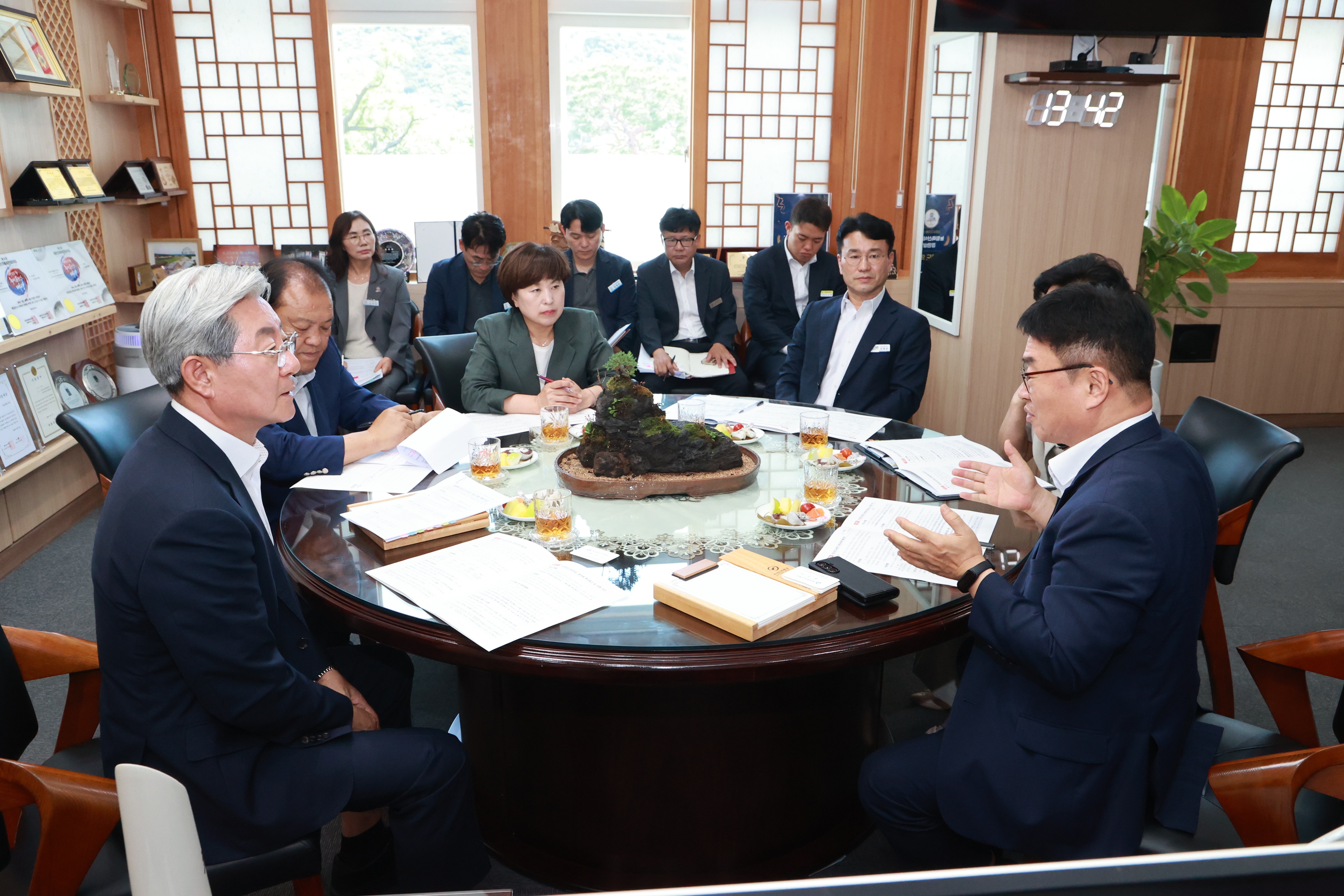오태완 군수·권순기 교육감 첫 회동…의령 미래교육 협력 강화