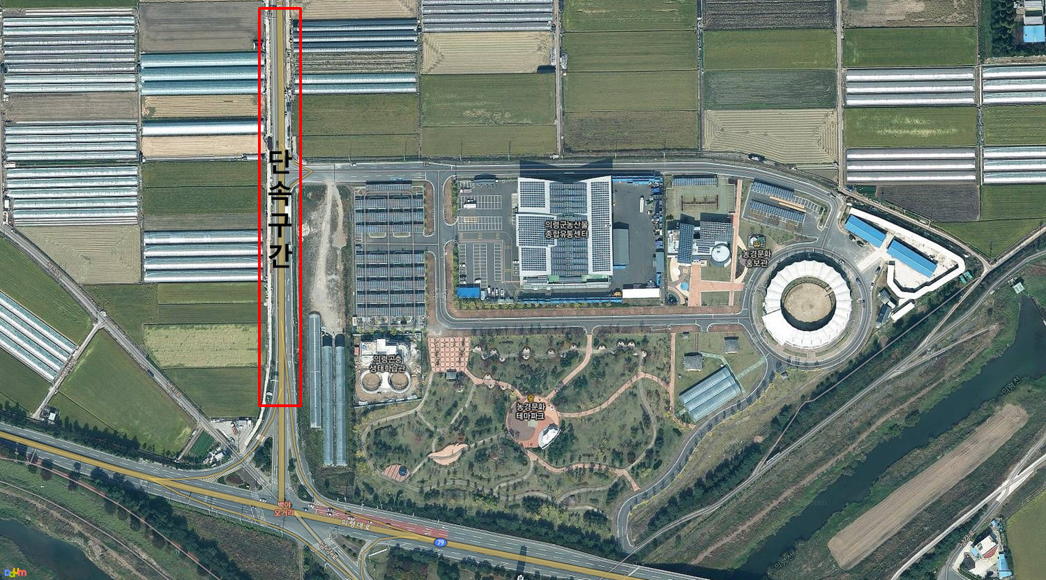 운행차배출가스단속구간(지도)