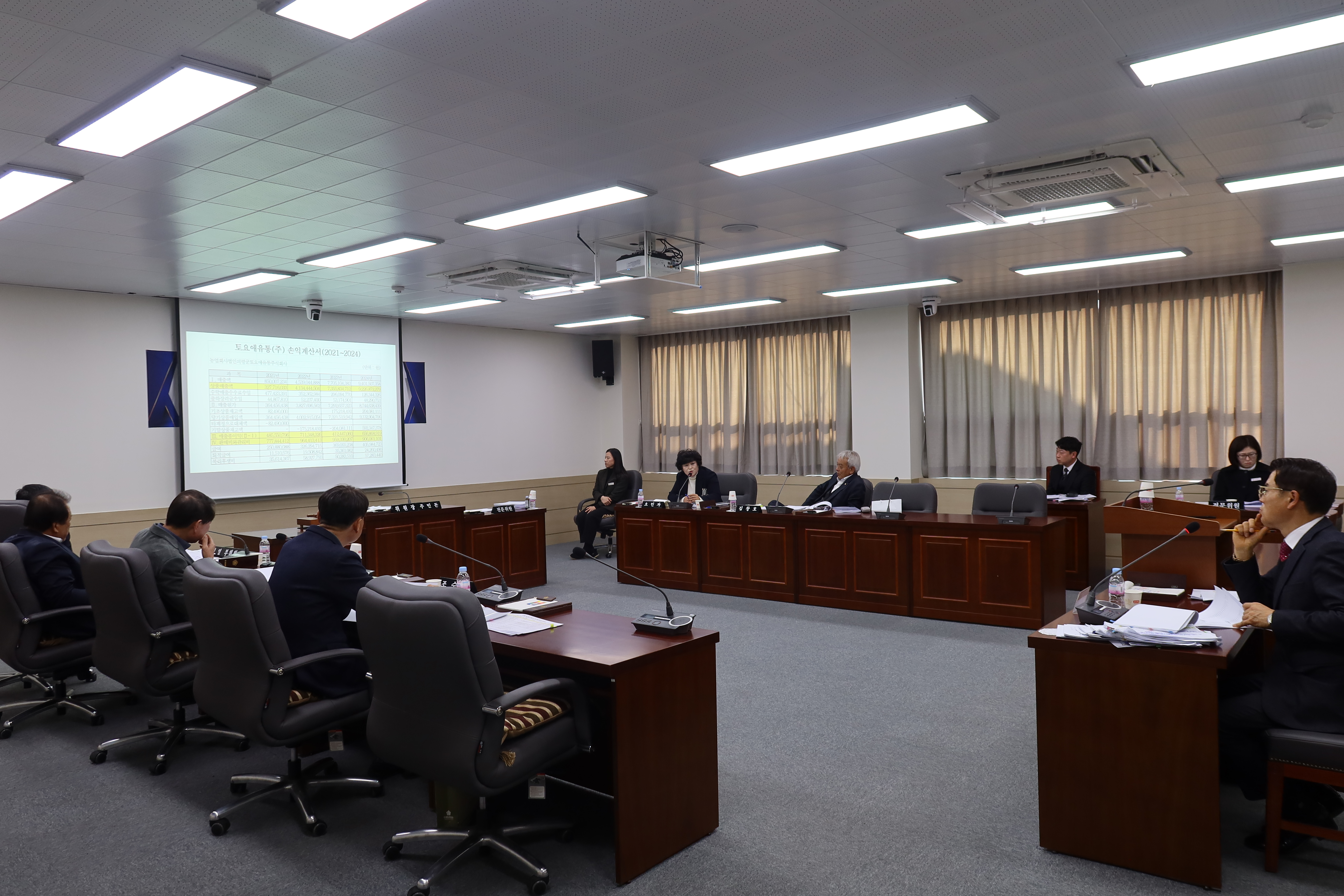 토요애유통(주) 대표이사 후보자 인사청문회
