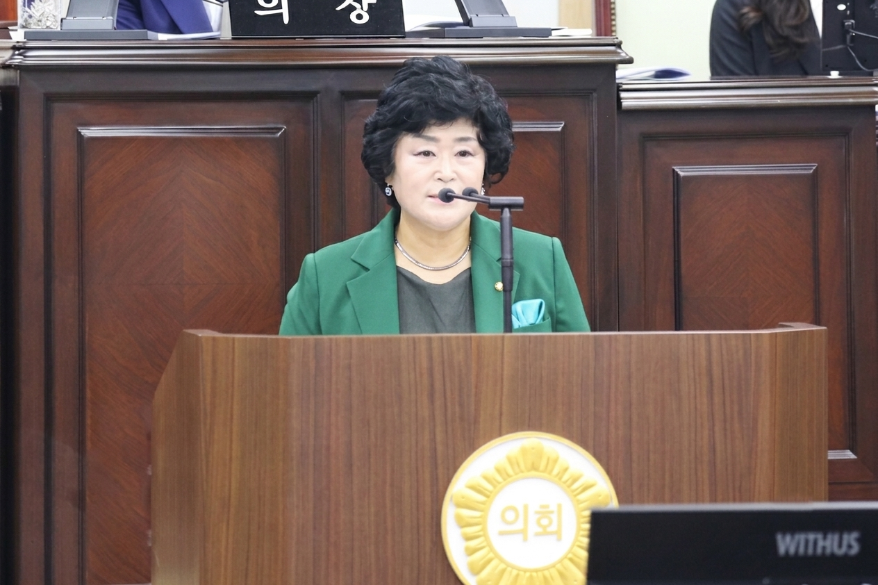 의령군의회 오민자 의원, 반장과 새마을지도자에 대한 예우와 실질적인 지원 방안 마련을 촉구