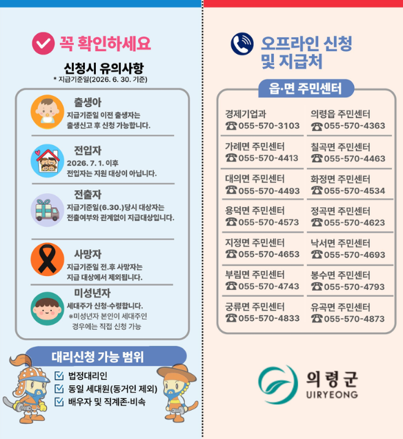 민생안정지원금 팜플렛