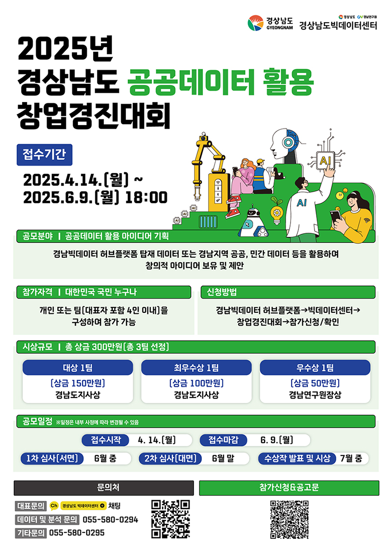 2025년 경상남도 공공데이터 활용 창업경진대회
